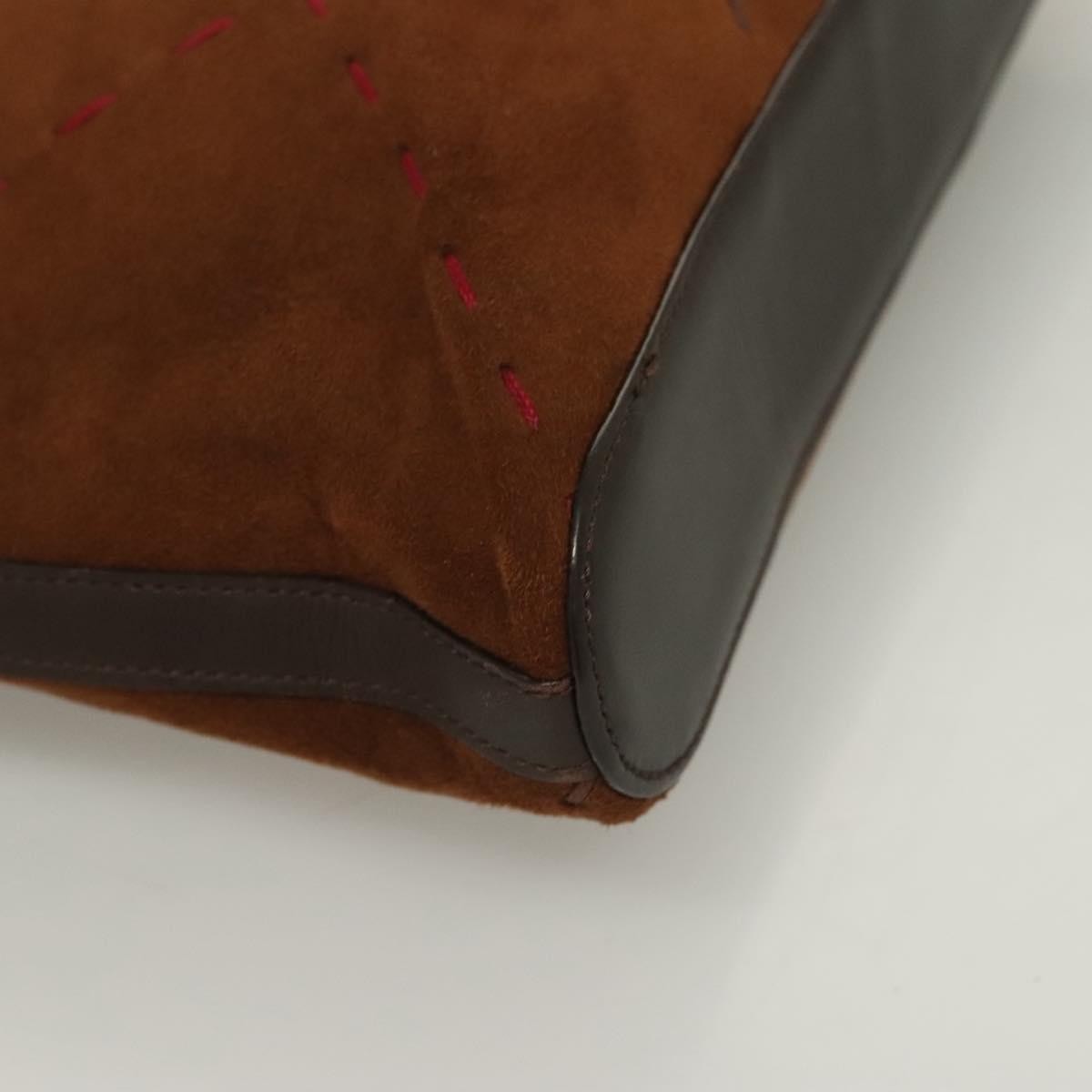 Burberry Vintage Handbag Leather, BROWN, LEATHER, Handbag