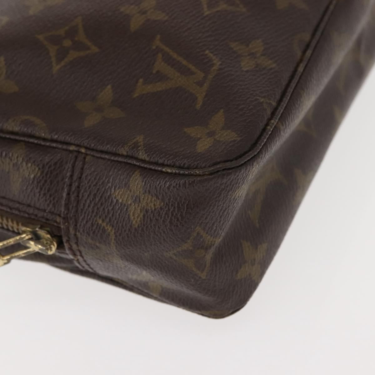 Louis Vuitton Trousse Toiletry Pouch Monogram Canvas, BROWN, CANVAS, Toiletry Case