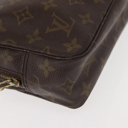 Louis Vuitton Trousse Toiletry Pouch Monogram Canvas, BROWN, CANVAS, Toiletry Case