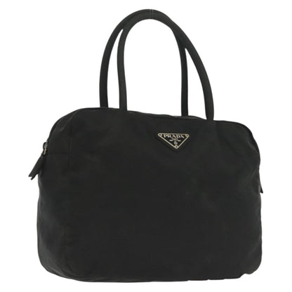 Prada Vintage Zip Handbag Tessuto, BLACK, NYLON, Handbag