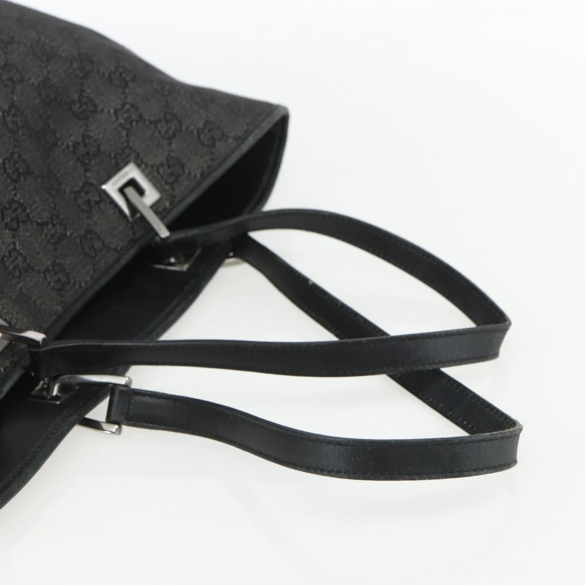 Gucci Vintage Bucket Shopping Tote GG Canvas, BLACK, CANVAS, Tote bag