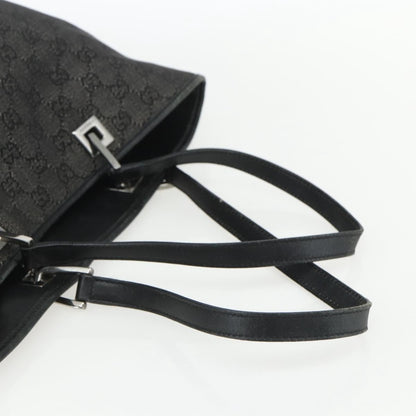 Gucci Vintage Bucket Shopping Tote GG Canvas, BLACK, CANVAS, Tote bag