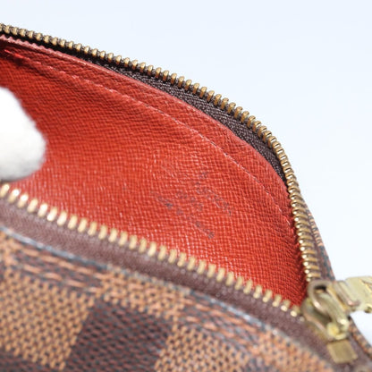 Louis Vuitton Papillon Pochette Damier, BROWN, CANVAS, Clutche & pouche