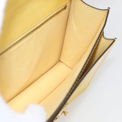 Louis Vuitton Monceau Handbag Vernis, Yellow, Patent Leather, Handbag