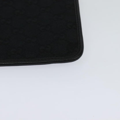 Gucci Front Pocket Messenger Canvas, BLACK, CANVAS, Shoulder bag