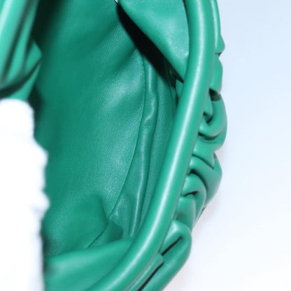 Bottega Veneta The Chain Pouch Leather, GREEN, LEATHER, Clutche & pouche