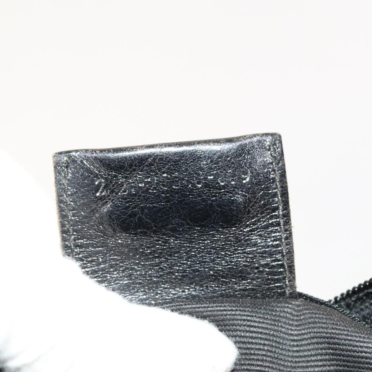 Fendi Vintage Double Buckle Flap Shoulder Bag Nylon, BLACK, NYLON, Shoulder bag