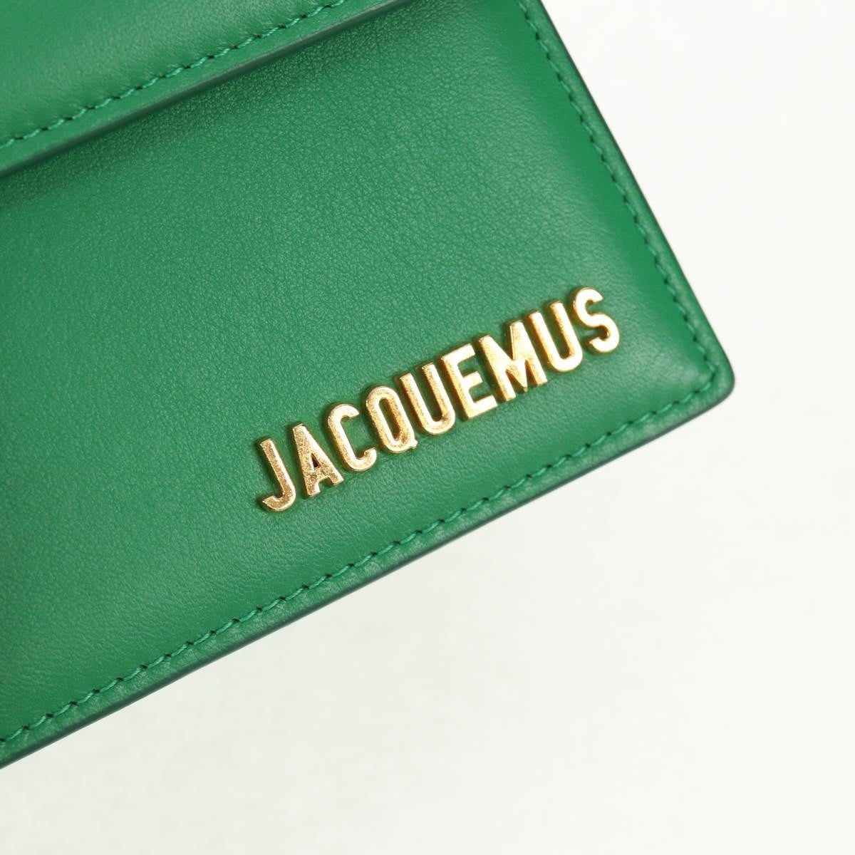 Jacquemus Le Bambinou Flap Bag Leather, GREEN, LEATHER, Handbag