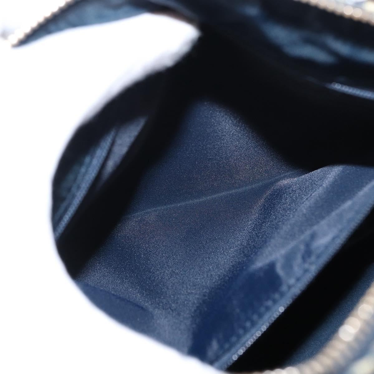 Christian Dior Vintage Trotter Boston Bag Diorissimo Canvas, NAVY, CANVAS, Handbag