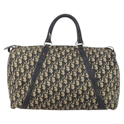 Christian Dior Vintage Trotter Boston Bag Diorissimo Canvas, NAVY, CANVAS, Travel bag