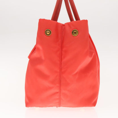 Prada Bow Tote Tessuto, ORANGE, NYLON, Handbag