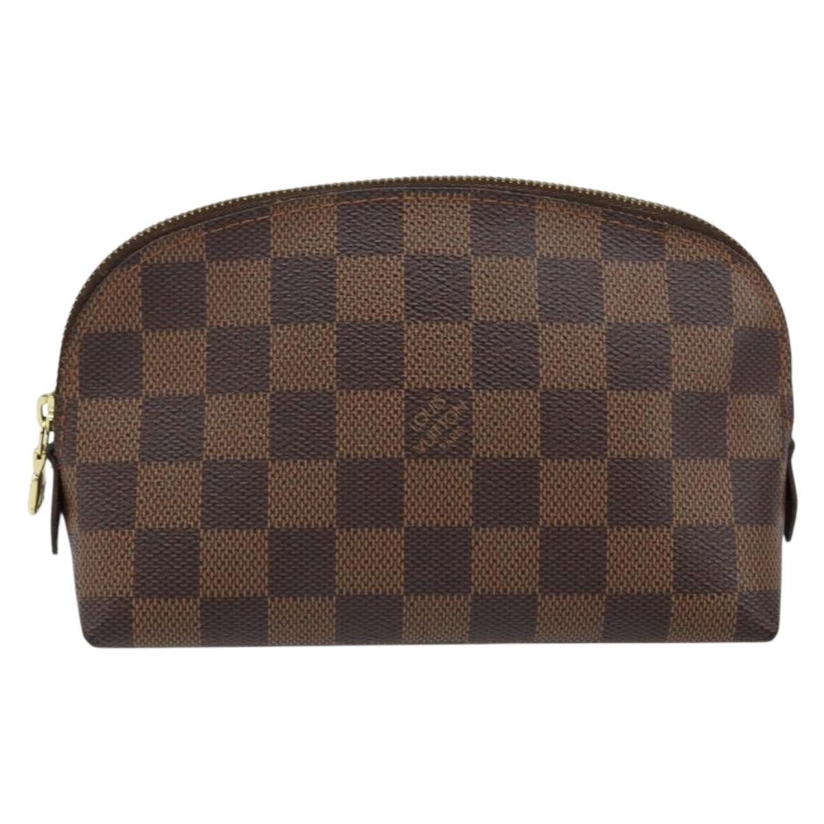 Louis Vuitton Cosmetic Pouch Damier, BROWN, CANVAS, Clutche & pouche