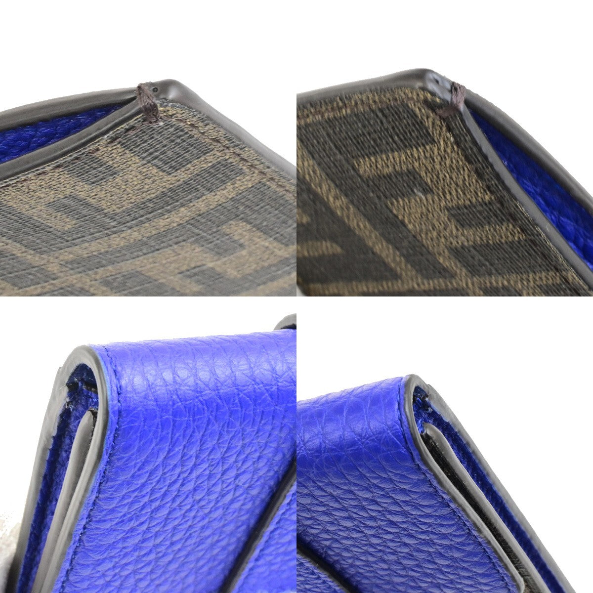 Fendi Baguette Phone Holder Canvas, BROWN, CANVAS, Tech accessory