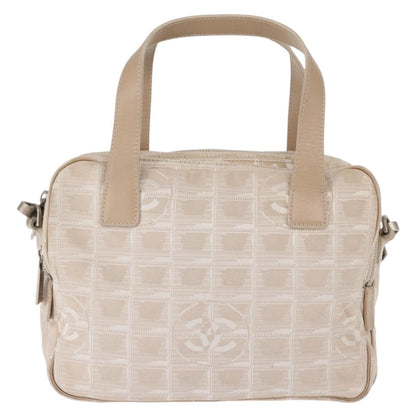 Chanel Travel Line Convertible Satchel Nylon, BEIGE, CANVAS, Handbag
