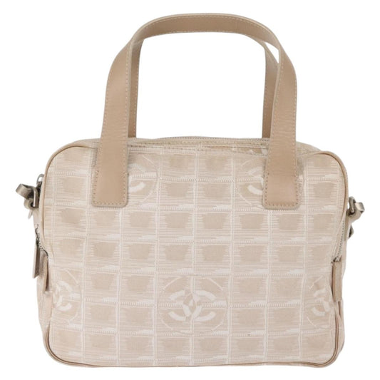 Chanel Travel Line Convertible Satchel Nylon, BEIGE, CANVAS, Handbag