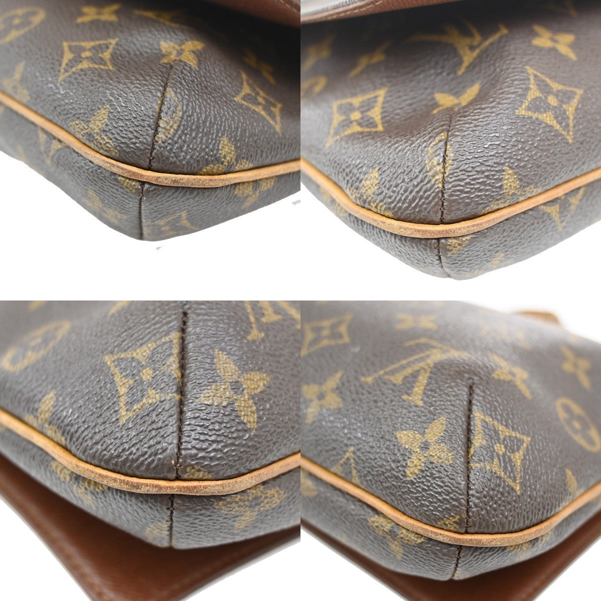Louis Vuitton Musette Tango Handbag Monogram Canvas, BROWN, CANVAS, Shoulder bag