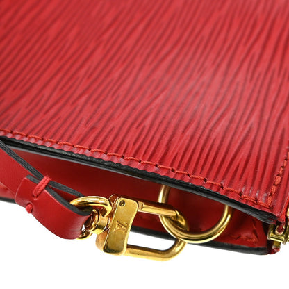 Louis Vuitton Pochette Accessoires Epi Leather, RED, LEATHER, Clutche & pouche