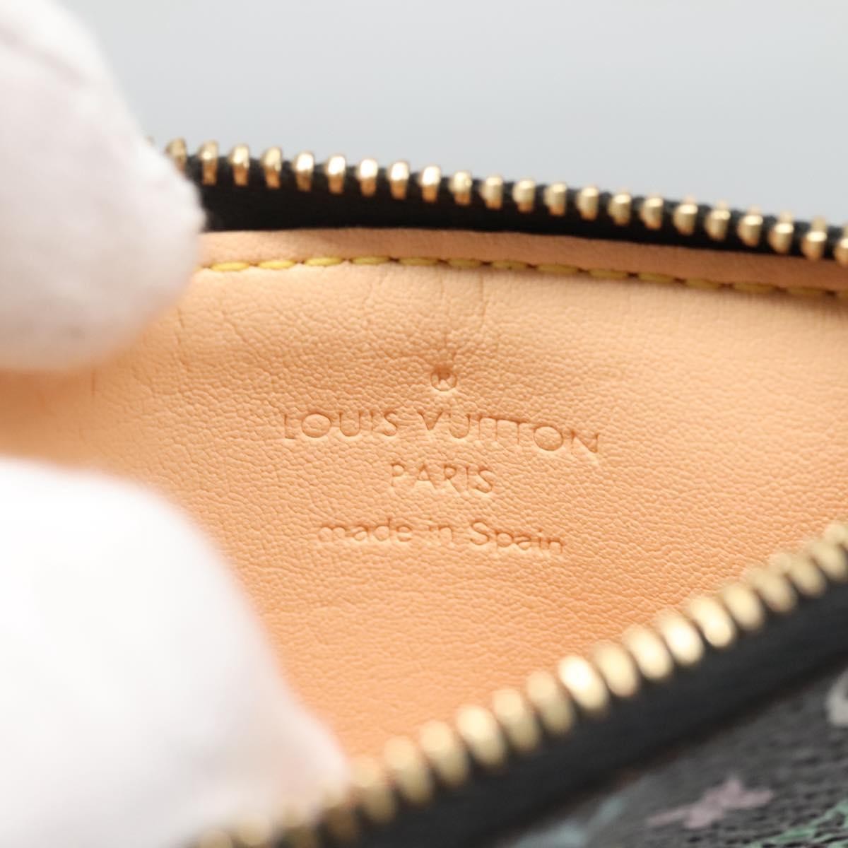 Louis Vuitton Pochette Clés Monogram Canvas, BLACK, CANVAS, Wallets