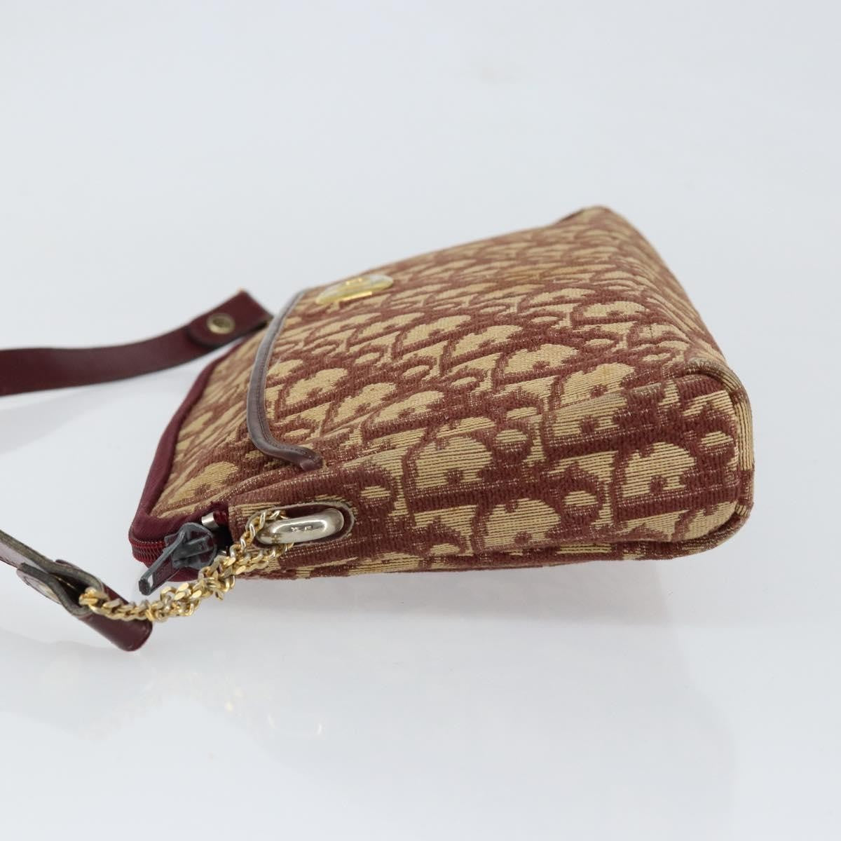Christian Dior Vintage CD trotter Shoulder bag Canvas, RED, CANVAS, Shoulder bag
