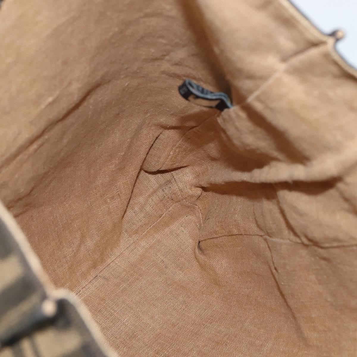 Fendi Open Shopping Tote Zucca Canvas, BROWN, CANVAS, Tote bag