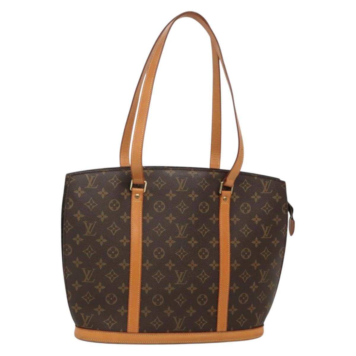 Louis Vuitton Babylone Handbag Monogram Canvas, BROWN, CANVAS, Tote bag