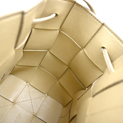 Bottega Veneta Cassette Bucket Bag Maxi Intrecciato Leather, BEIGE, LEATHER, Shoulder bag