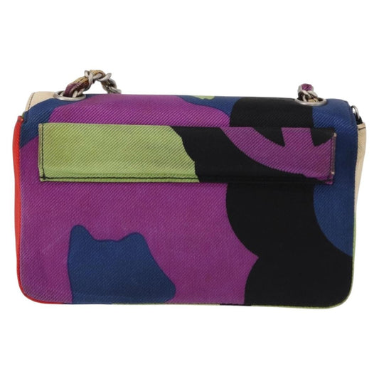 Chanel Vintage Flap Bag Multicolor Canvas, MULTICOLOUR, CANVAS, Shoulder bag