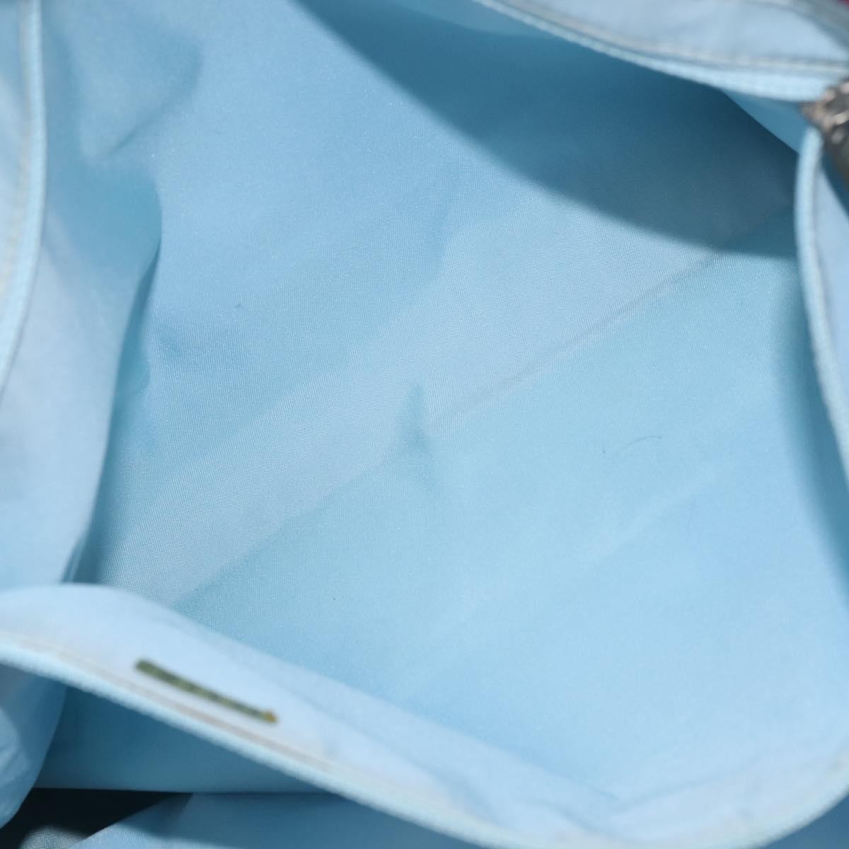 Chanel Front Zip Travel Line Tote Nylon, BLUE, NYLON, Tote bag