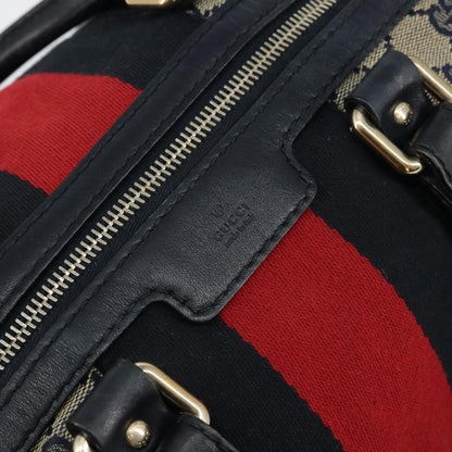 Gucci Vintage Web Boston Bag GG Canvas, NAVY, CANVAS, Travel bag