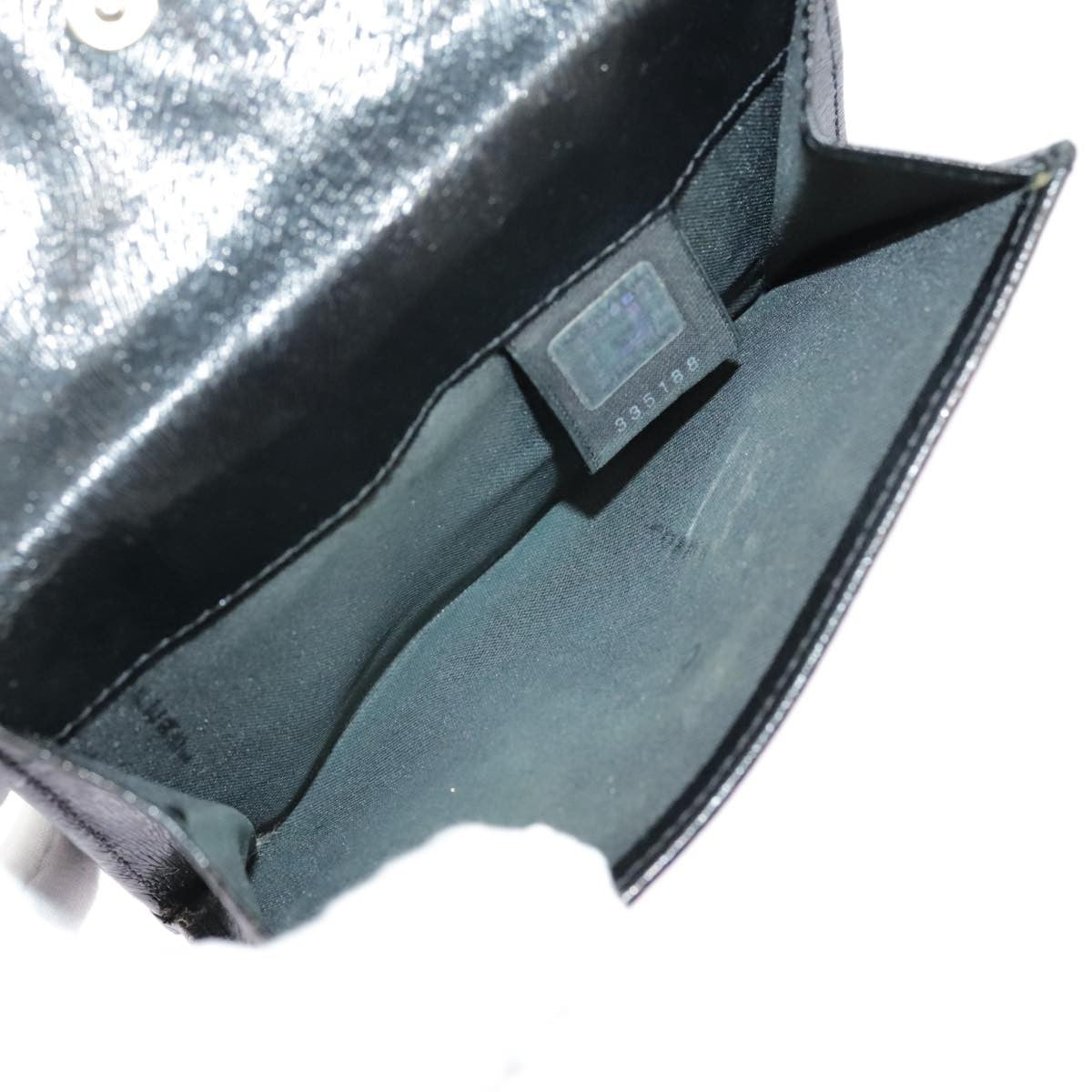 Fendi Bifold Flat Wallet Joshua Vides Printed Leather, BLACK, LEATHER, Wallets