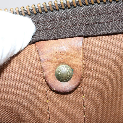 Louis Vuitton Keepall Bag Monogram Canvas, BROWN, CANVAS, Travel bag