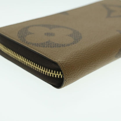 Louis Vuitton Zippy Wallet NM Monogram Giant Reverse, Brown, Canvas, Wallet