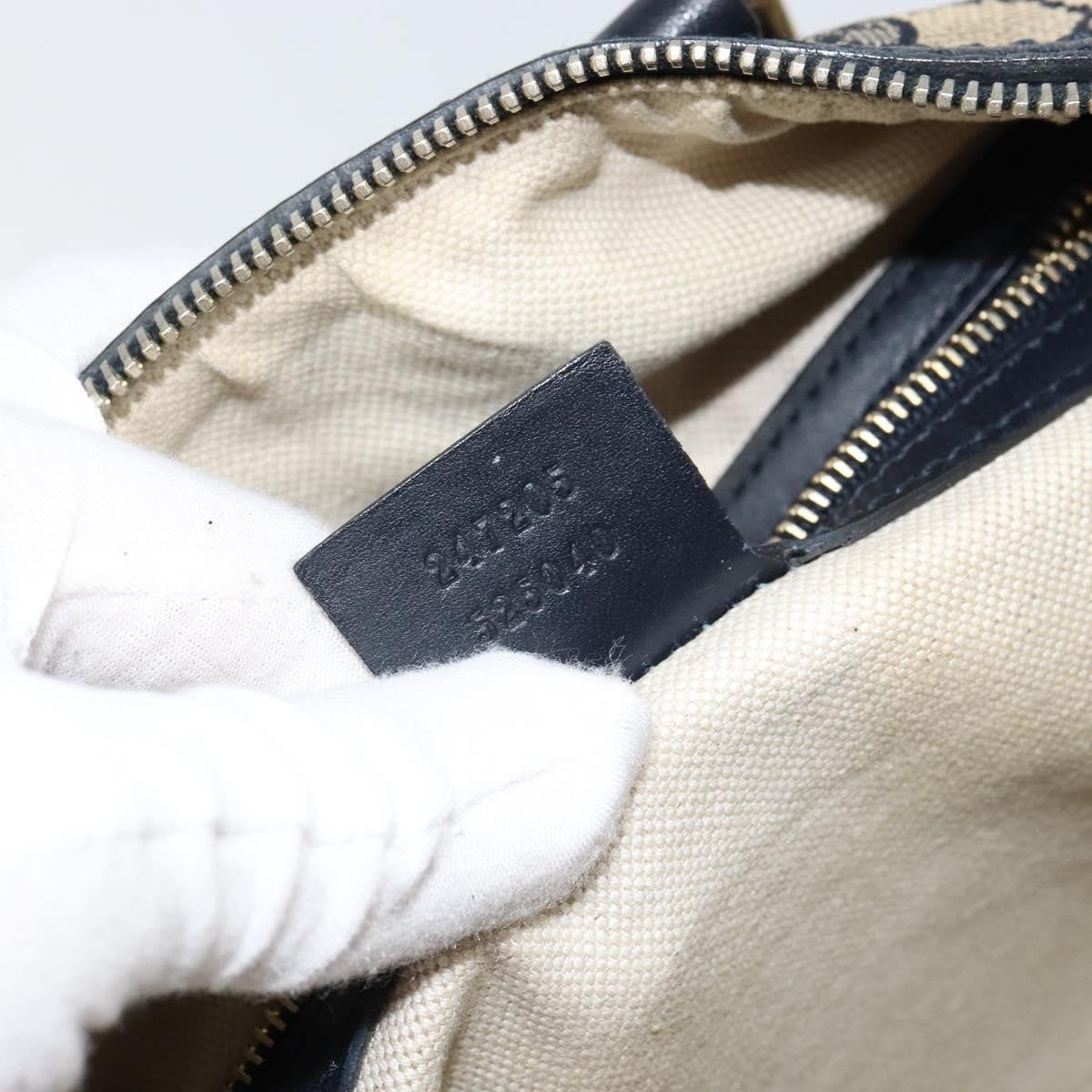 Gucci Vintage Web Boston Bag GG Canvas, NAVY, CANVAS, Travel bag