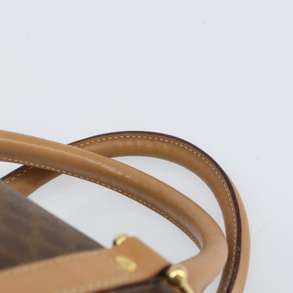 Celine Vintage Macadam Boston bag Canvas, BROWN, CANVAS, Travel bag