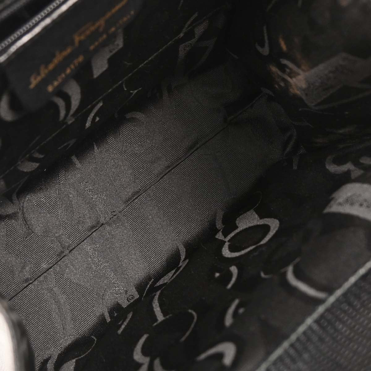 Salvatore Ferragamo Convertible Vara Bow Tote Leather, BLACK, LEATHER, Handbag