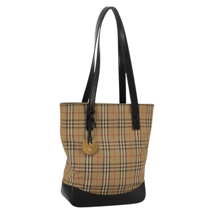 Burberry Nova Check Tote Leather, BEIGE, CANVAS, Tote bag