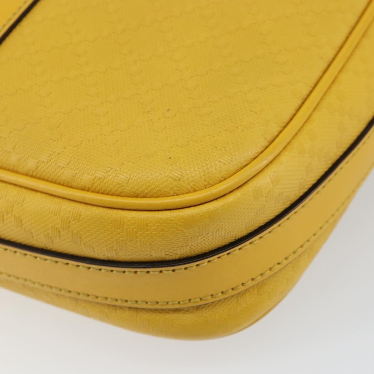 Gucci Diamante bright briefcase Leather, YELLOW, LEATHER, Briefcase