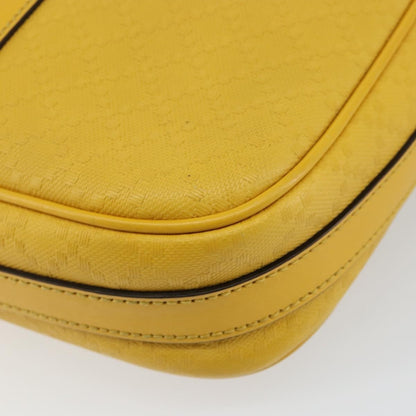 Gucci Diamante bright briefcase Leather, YELLOW, LEATHER, Briefcase