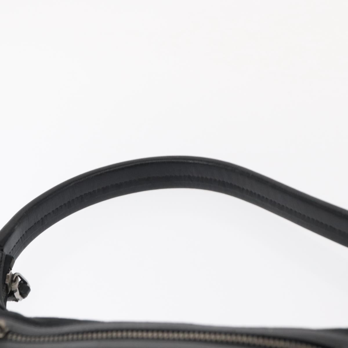 Gucci Vintage Shoulder Bag GG Canvas and Leather, BLACK, CANVAS, Shoulder bag