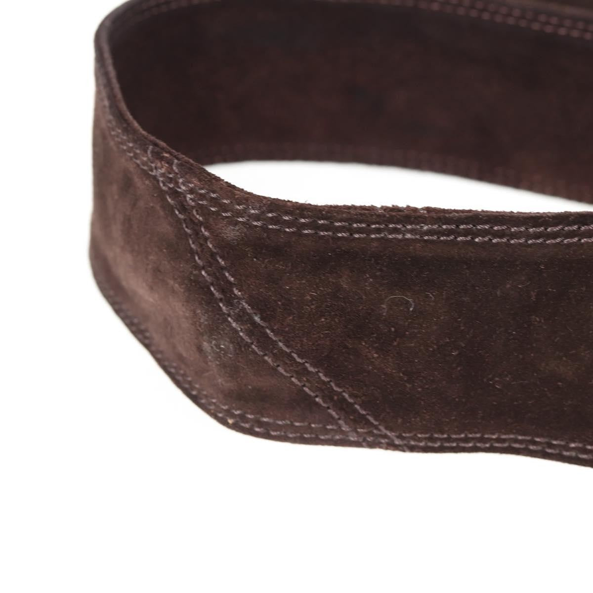 Chanel Vintage Shoulder Bag Suede, BROWN, SUEDE, Shoulder bag