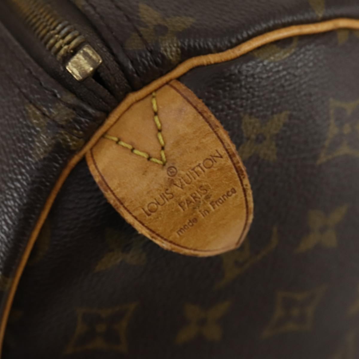 Louis Vuitton Keepall Bag Monogram Canvas, BROWN, CANVAS, Travel bag