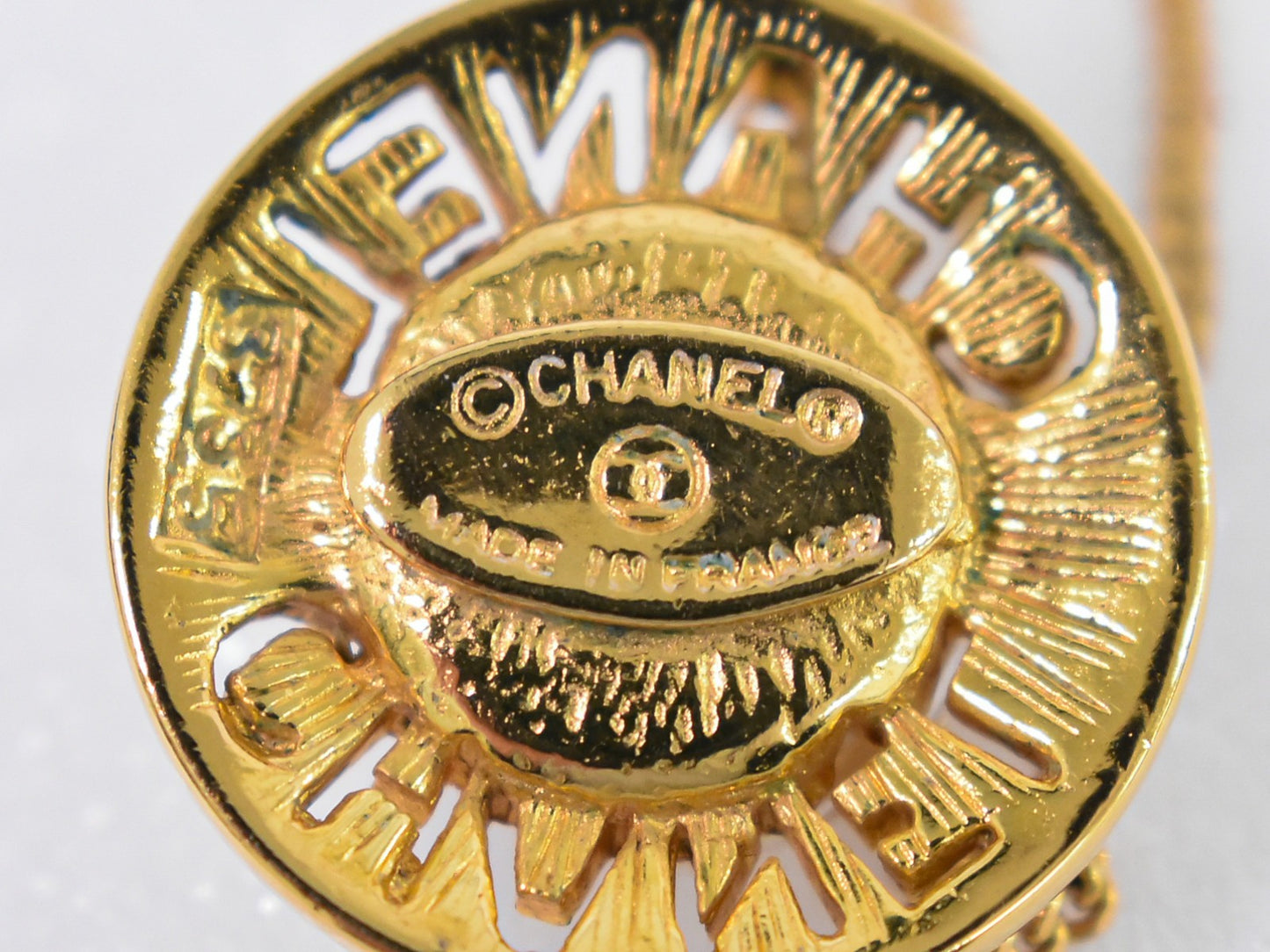 Chanel Chain Around Pearl Necklace Metal with Faux Pearls, GOLD, GOLD_PLATED, Pendant & Charms