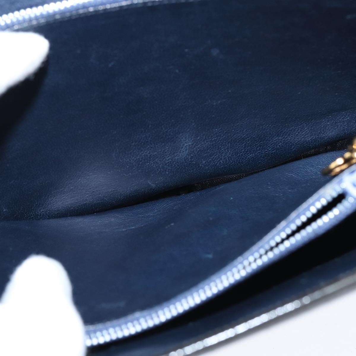 Celine Vintage Carriage Flap Clutch Leather, BLACK, PATENT_LEATHER, Shoulder bag