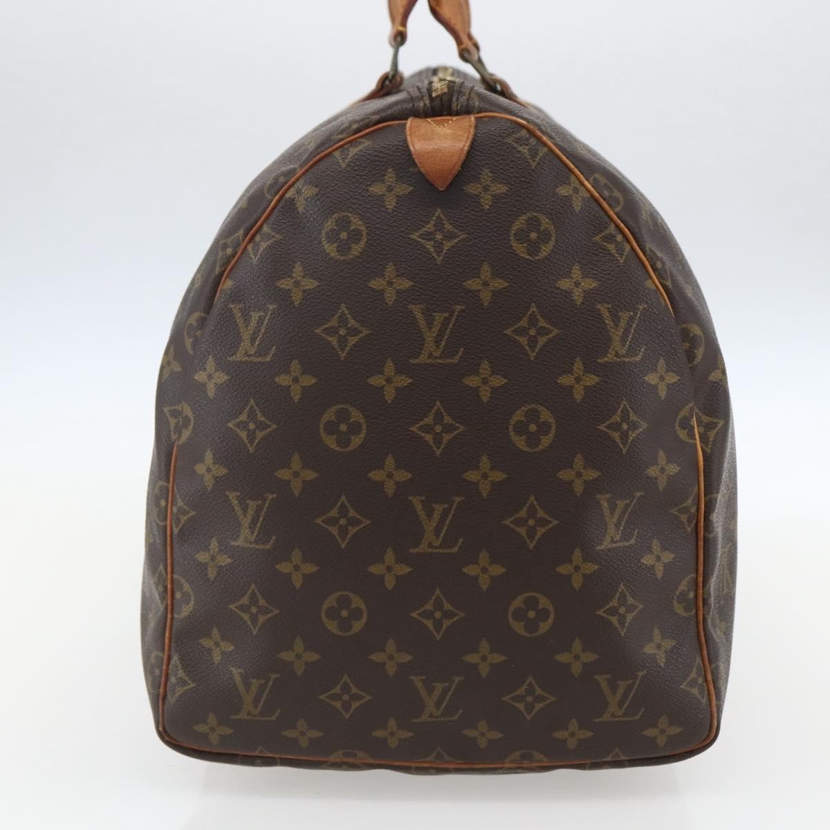 Louis Vuitton Keepall Bag Monogram Canvas, BROWN, CANVAS, Travel bag