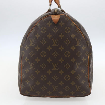 Louis Vuitton Keepall Bag Monogram Canvas, BROWN, CANVAS, Travel bag