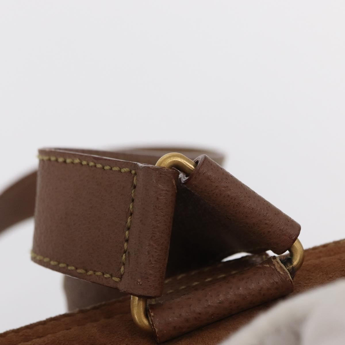 Gucci Vintage Bamboo Backpack Suede, BROWN, SUEDE, Backpack