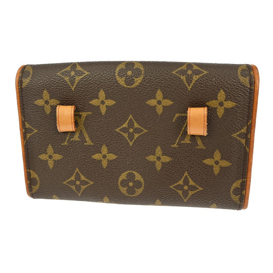 Louis Vuitton Florentine Pochette Monogram Canvas, BROWN, CANVAS, Clutche & pouche