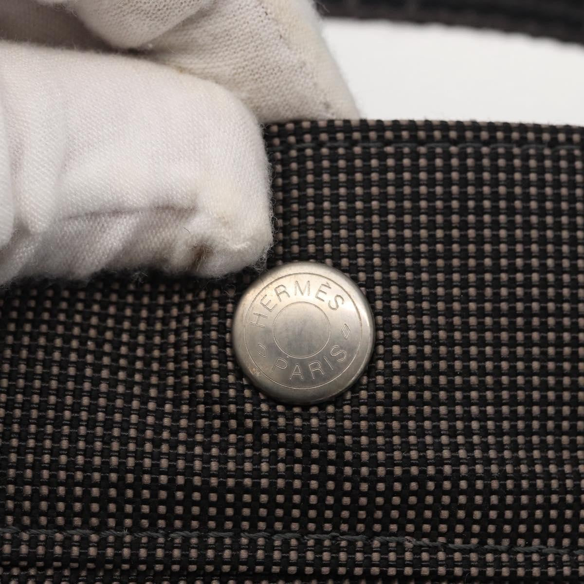 Hermes Herline Backpack Canvas, GRAY, CANVAS, Backpack