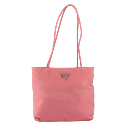 Prada Vintage Zip Tote Tessuto, PINK, NYLON, Tote bag