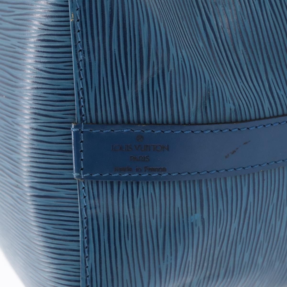 Louis Vuitton Petit Noe Handbag Epi Leather, BLUE, LEATHER, Shoulder bag